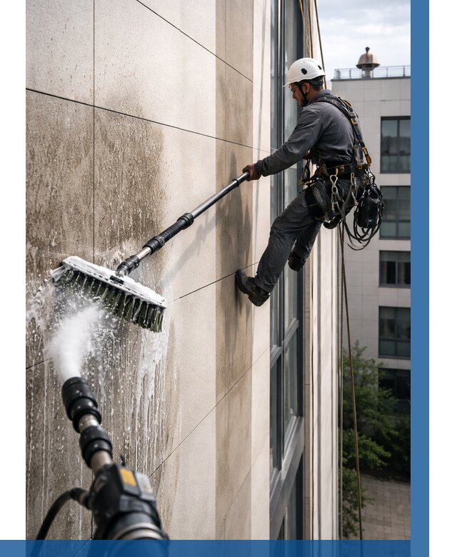 Мойка фасада из керамогранита в Вятских Поляне от 305 р. | ВЫСОТНИК-Втс