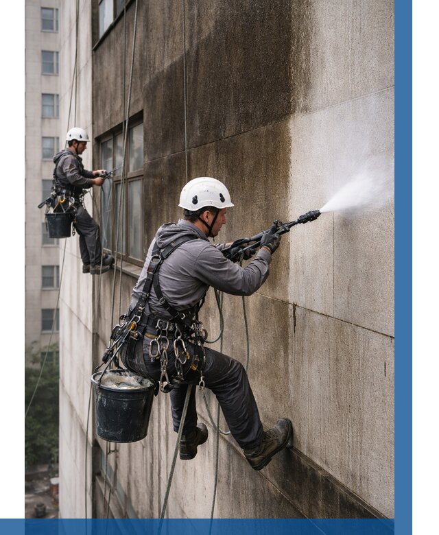 Очистка фасада от копоти в Вятских Поляне от 254 р. | ВЫСОТНИК-Втс