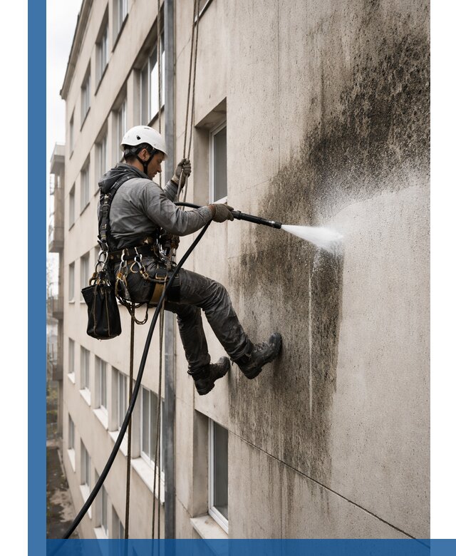 Профессиональная очистка фасадов от плесени в Вятских Поляне