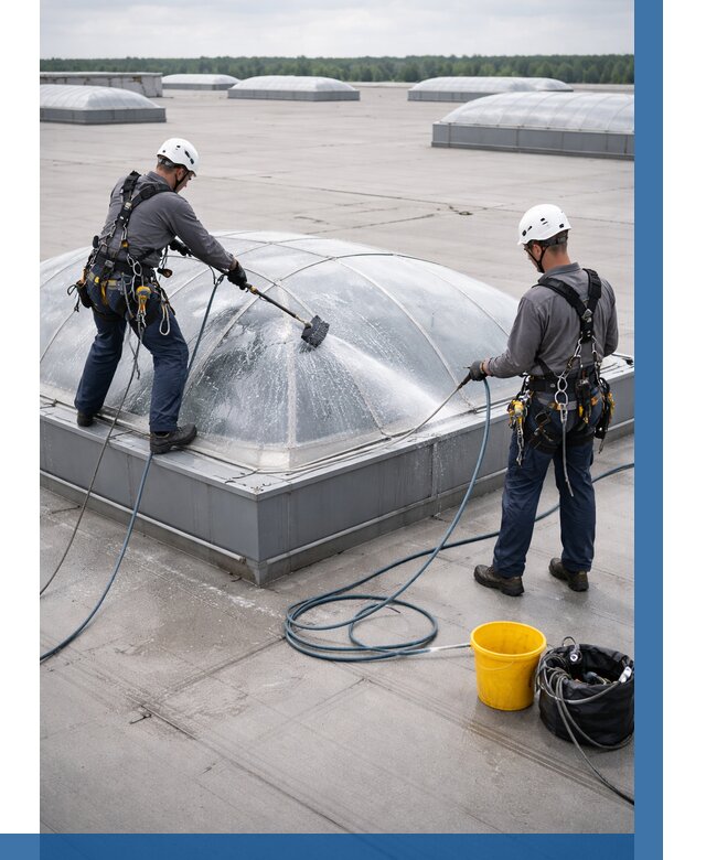 Мойка зенитных фонарей в Вятских Поляне, заказать от 4568 р. | ВЫСОТНИК-Втс