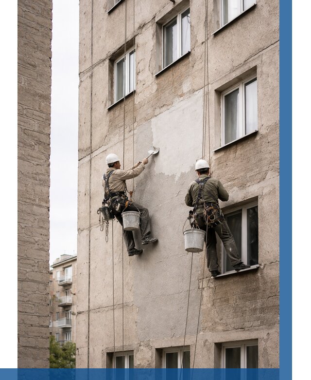 Косметический ремонт фасада в Вятских Поляне от 1117 р. | ВЫСОТНИК-Втс