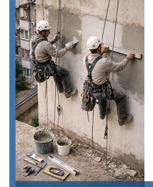 Комплексный ремонт штукатурного фасада с гарантией в Вятских Поляне