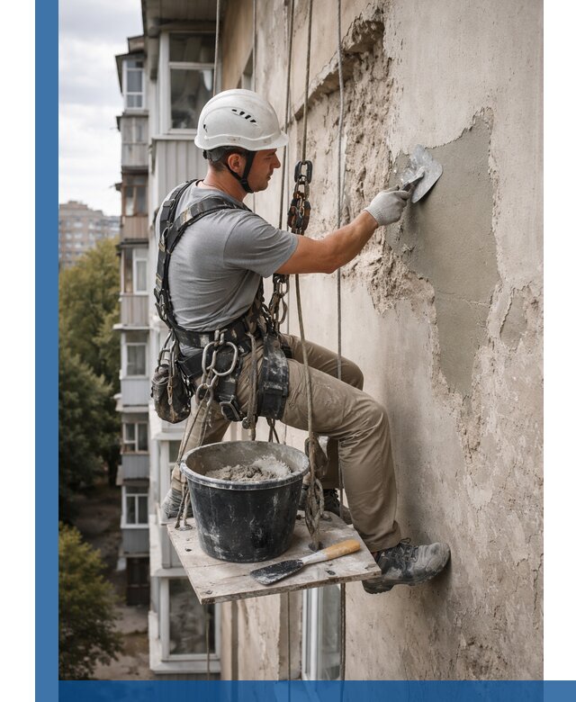 Восстановление фасадной штукатурки в Вятских Поляне с гарантией качества