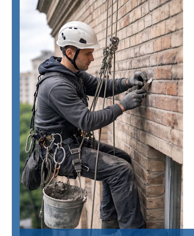 Качественный ремонт кирпичной кладки фасада в Вятских Поляне с гарантией