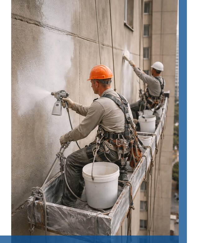 Грунтовка фасада на высоте в Вятских Поляне от 122 р. | ВЫСОТНИК-Втс