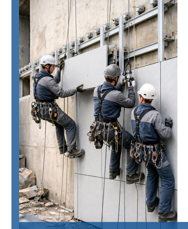 Монтаж вентилируемого фасада в Вятских Поляне под ключ с гарантией качества