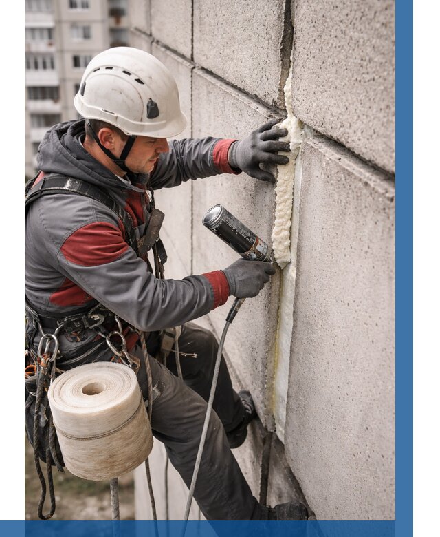 Утепление межпанельных швов в Вятских Поляне от 711 р. | ВЫСОТНИК-Втс