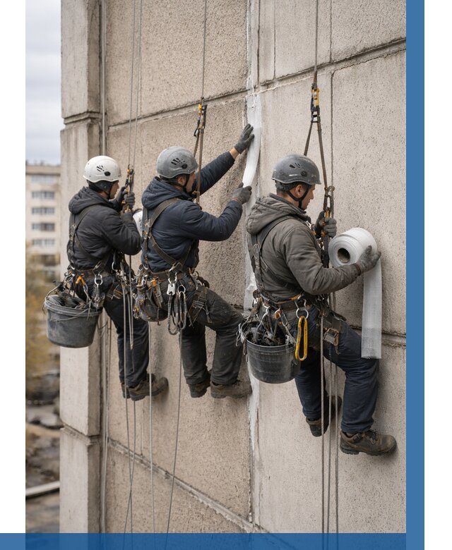 Ремонт межпанельных швов в Вятских Поляне от 761 р. | ВЫСОТНИК-Втс