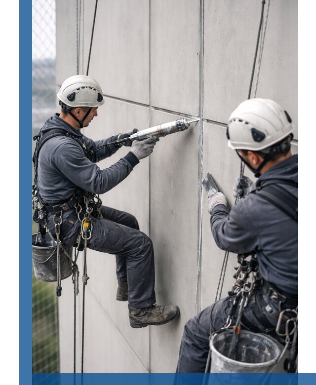 Первичная герметизация швов фасадов и кровель в Вятских Поляне