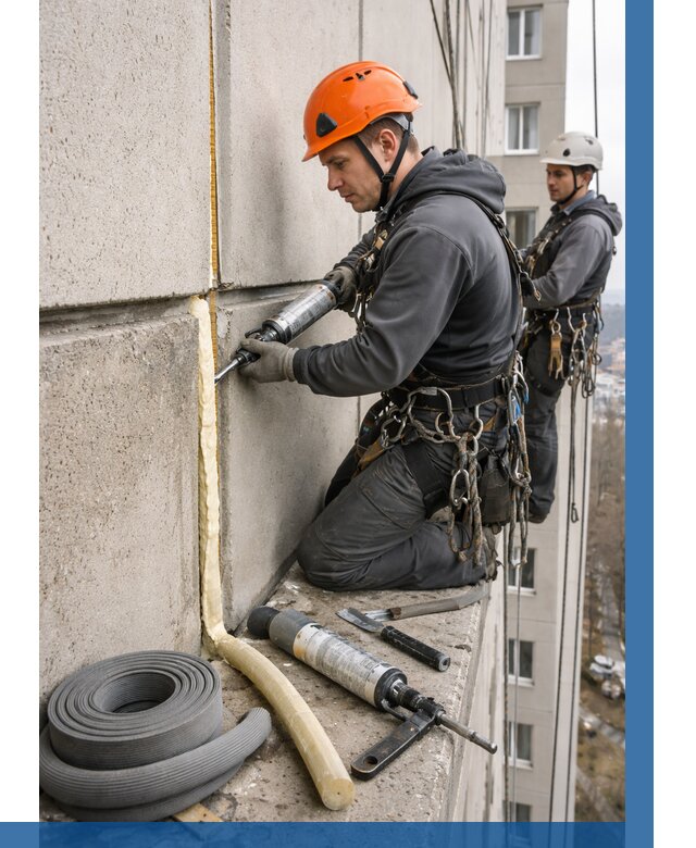 Теплый шов межпанельные швы в Вятских Поляне от 711 р. | ВЫСОТНИК-Втс
