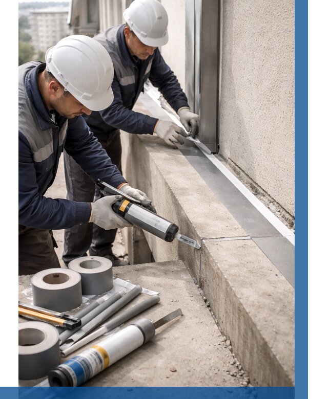 Герметизация примыкания балкона в Вятских Поляне от 4568 р. | ВЫСОТНИК-Втс