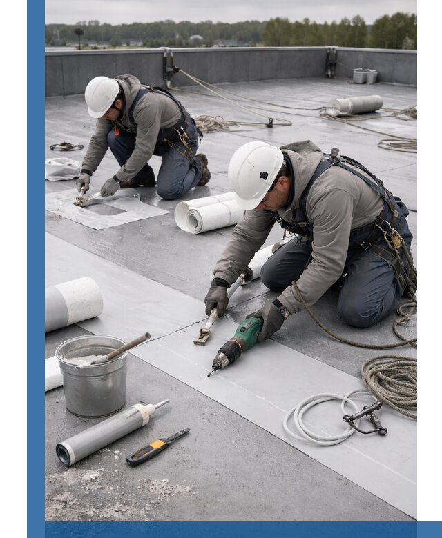 Ремонт мембранной кровли в Вятских Поляне качественно и с гарантией