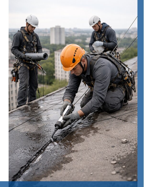 Устранение протечек кровли в Вятских Поляне от 12180 р. | ВЫСОТНИК-Втс