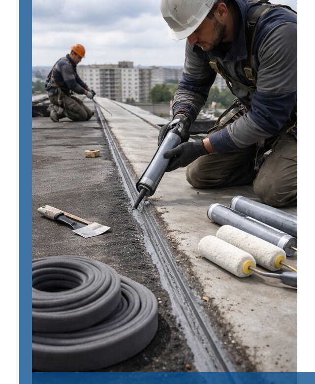 Герметизация швов кровли в Вятских Поляне с гарантией герметичности