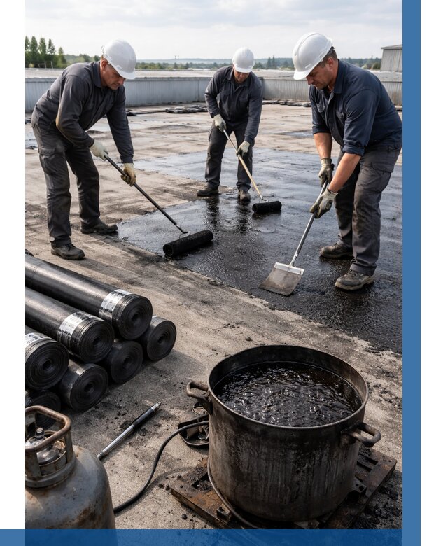 Гидроизоляция кровли мастикой в Вятских Поляне от 609 р. | ВЫСОТНИК-Втс