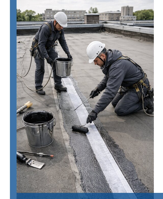 Гидроизоляция кровли мастикой в Вятских Поляне надежная защита