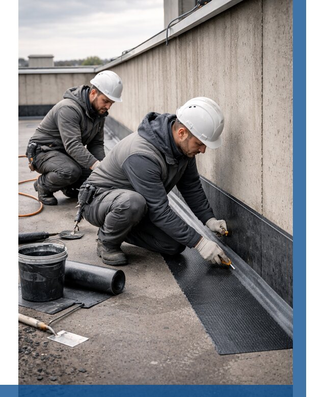 Гидроизоляция примыканий на кровле в Вятских Поляне от 914 р. | ВЫСОТНИК-Втс