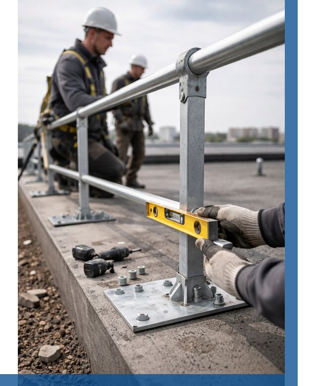 Монтаж кровельного ограждения в Вятских Поляне от 1218 р. | ВЫСОТНИК-Втс