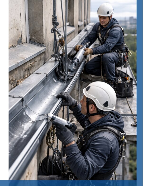 Ремонт водосточных желобов в Вятских Поляне от 6598 р. | ВЫСОТНИК-Втс