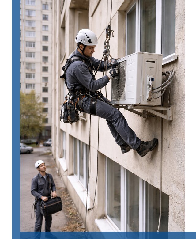 Демонтаж внешнего блока кондиционера в Вятских Поляне профессионально