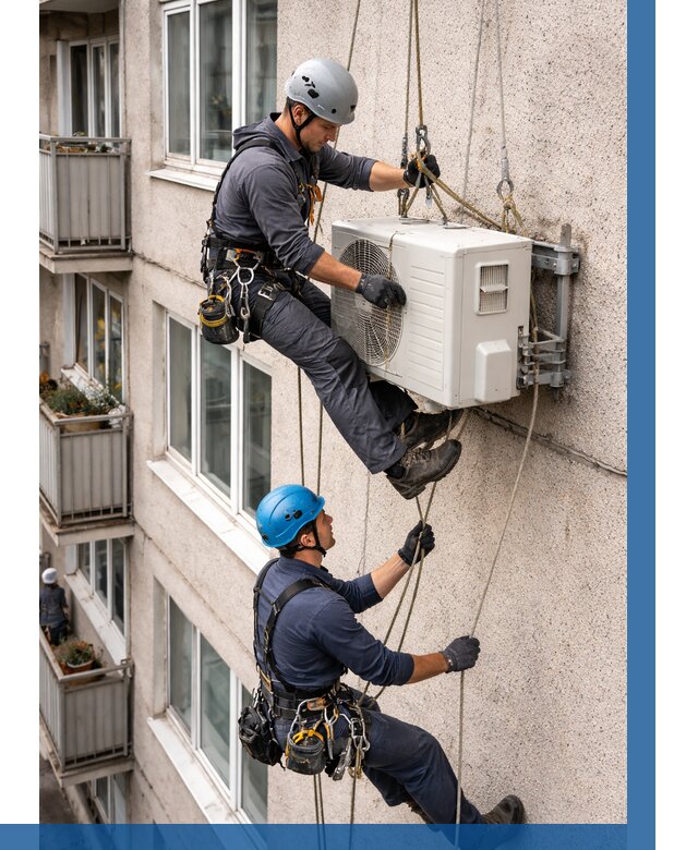 Перенос внешнего блока кондиционера в Вятских Поляне от 9135 р.| ВЫСОТНИК-Втс