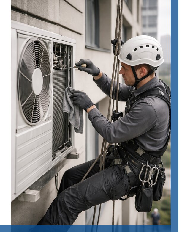 Обслуживание внешнего блока кондиционера в Вятских Поляне от 2741 р.ВЫСОТНИК-Втс