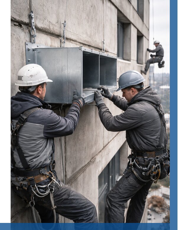 Монтаж вентиляционных коробов в Вятских Поляне от 3045 р. | ВЫСОТНИК-Втс