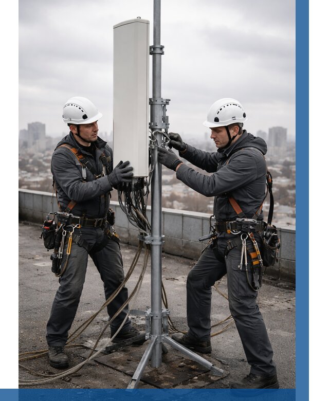 Монтаж антенн связи на крыше в Вятских Поляне от 8628 р. | ВЫСОТНИК-Втс