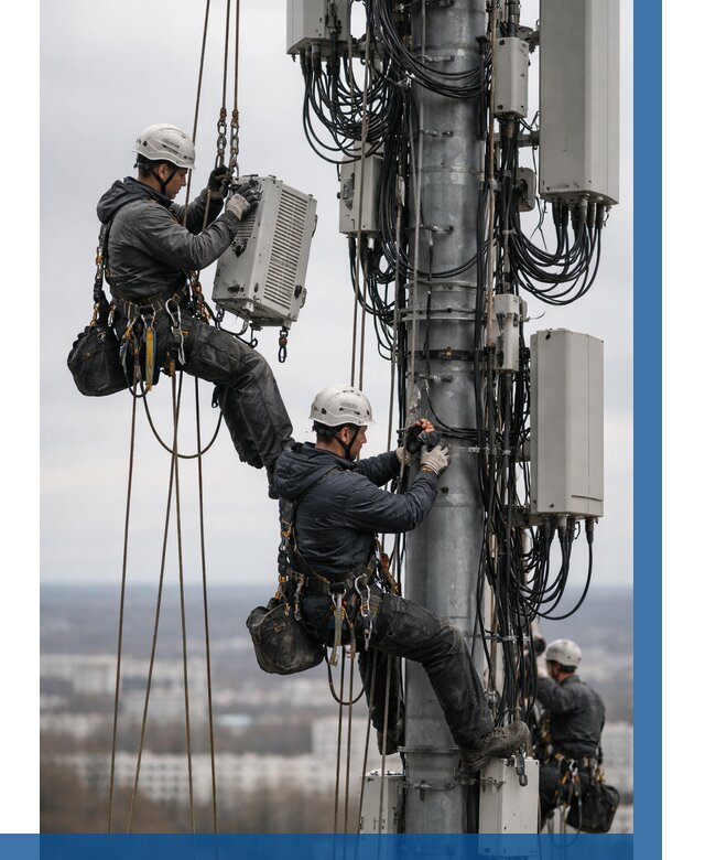 Монтаж оборудования связи на мачте в Вятских Поляне от 7613 р. | ВЫСОТНИК-Втс