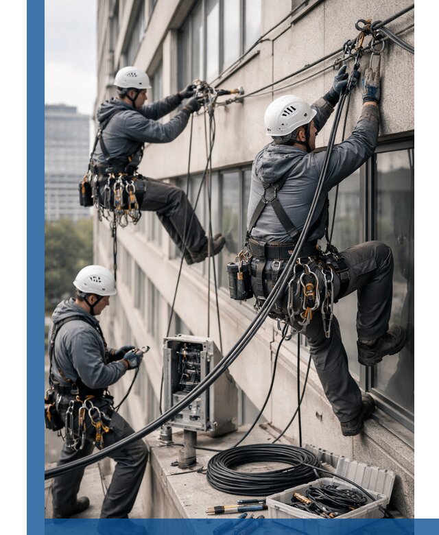 Прокладка оптоволоконного кабеля в Вятских Поляне под ключ с тестированием