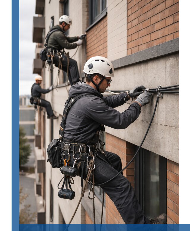 Крепление кабеля на фасаде монтаж и крепеж в Вятских Поляне