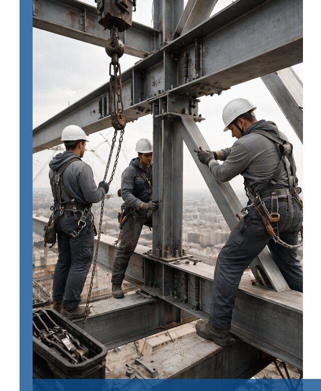 Профессиональный монтаж металлоконструкций на высоте в Вятских Поляне