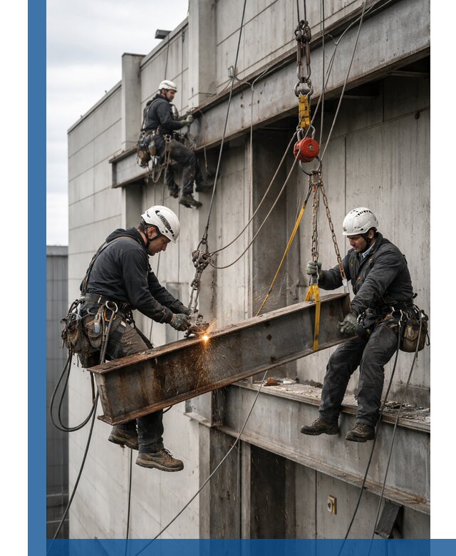 Демонтаж металлоконструкций на высоте в Вятских Поляне под ключ