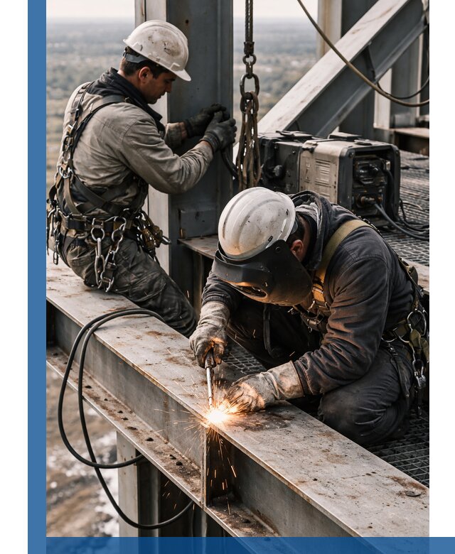 Высотные сварочные работы в Вятских Поляне для промышленных объектов