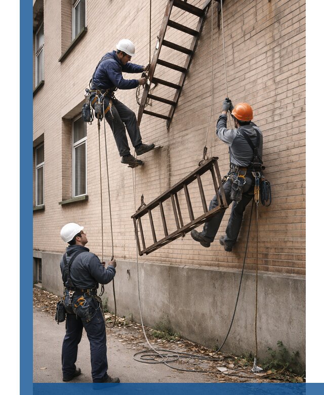 Демонтаж пожарной лестницы в Вятских Поляне быстро и безопасно