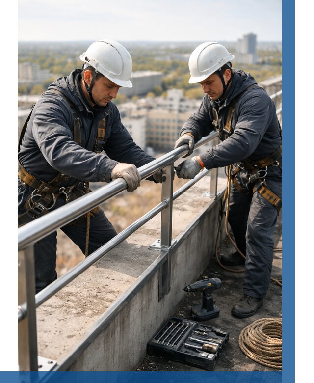 Монтаж перил на высоте в Вятских Поляне от 2538 р. | ВЫСОТНИК-Втс