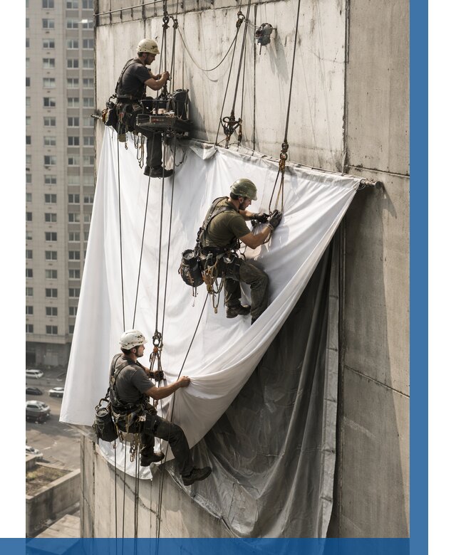 Замена баннерного полотна в Вятских Поляне от 6598 р. | ВЫСОТНИК-Втс—заказать