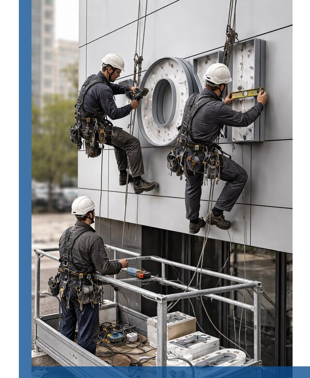 Профессиональный монтаж световых букв в Вятских Поляне под ключ