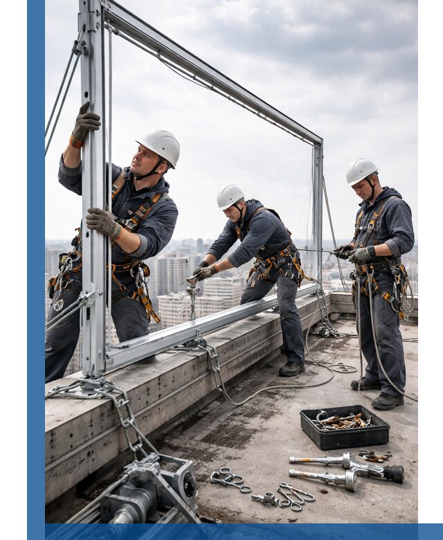 Монтаж крышных рекламных конструкций под ключ в Вятских Поляне