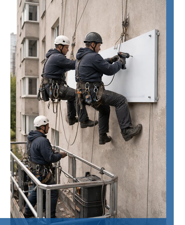 Монтаж табличек и указателей в Вятских Поляне от 3553 р. | ВЫСОТНИК-Втс