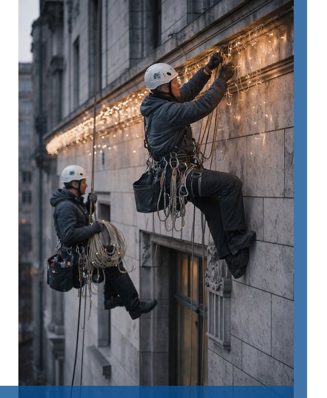 Монтаж новогодней иллюминации в Вятских Поляне от 8628 р. | ВЫСОТНИК-Втс