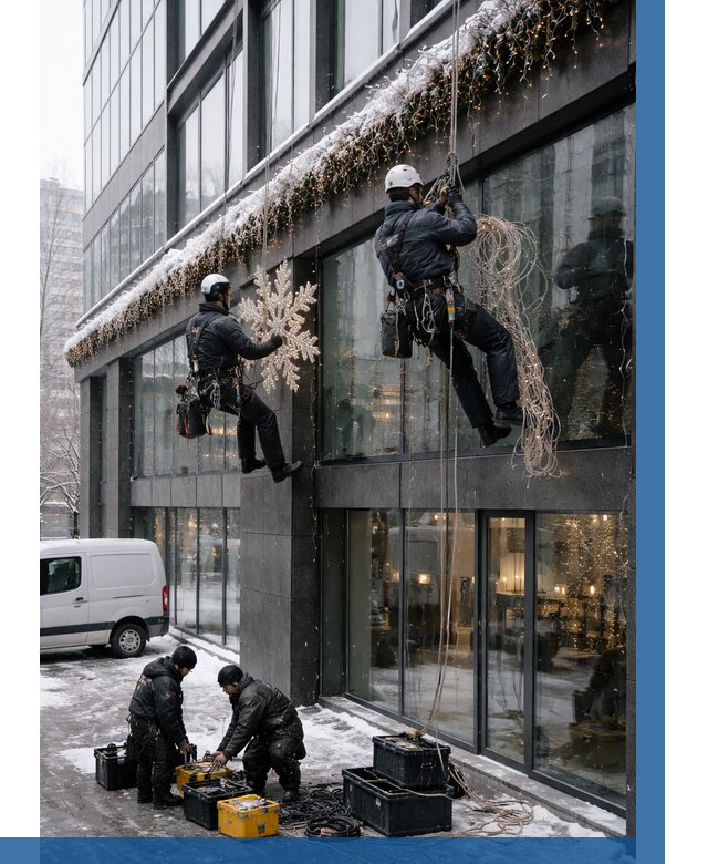 Демонтаж новогоднего оформления в Вятских Поляне от 5583 р. | ВЫСОТНИК-Втс