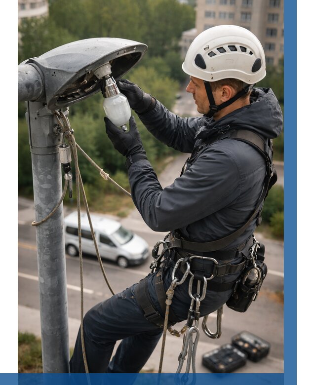 Замена ламп на высоте в Вятских Поляне от 2538 р. | ВЫСОТНИК-Втс