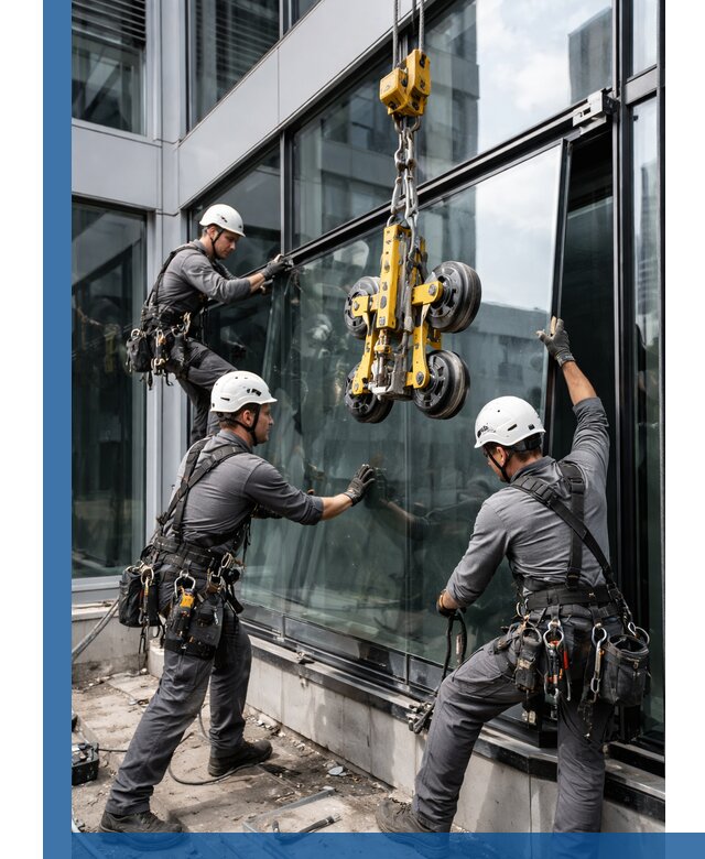 Структурное остекление фасадов в Вятских Поляне монтаж и обслуживание