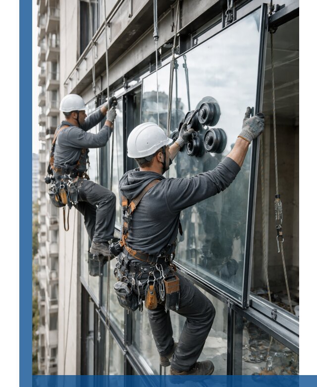 Витражное остекление фасадов и лоджий в Вятских Поляне под ключ