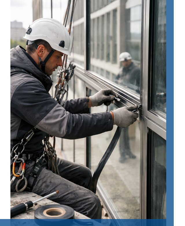 Ремонт витражных конструкций в Вятских Поляне от 3553 р. | ВЫСОТНИК-Втс