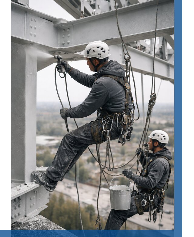 Покраска металлоконструкций на высоте в Вятских Поляне 355 р |ВЫСОТНИК-Втс