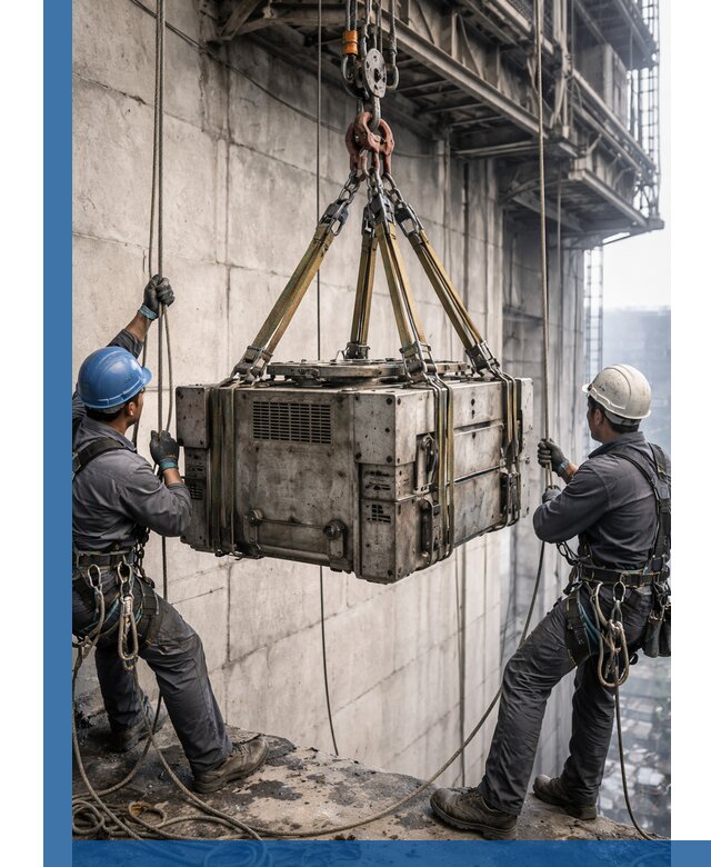 Такелажные работы на высоте, подъем и монтаж грузов в Вятских Поляне