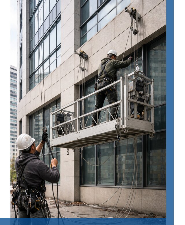 Монтаж и подъем фасадной люльки в Вятских Поляне от 12180 р. | ВЫСОТНИК-Втс