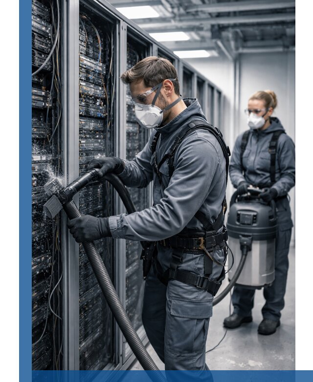 Обеспыливание серверной комнаты в Вятских Поляне, профессиональная очистка